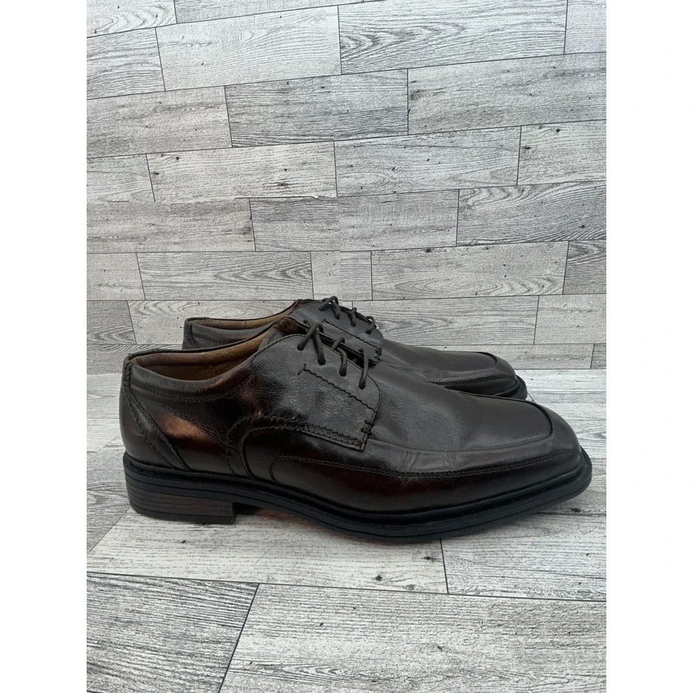 Florsheim Shoes Mens Size 10 Leather Square Toe Derby Dress‎ Comfort Oxfords